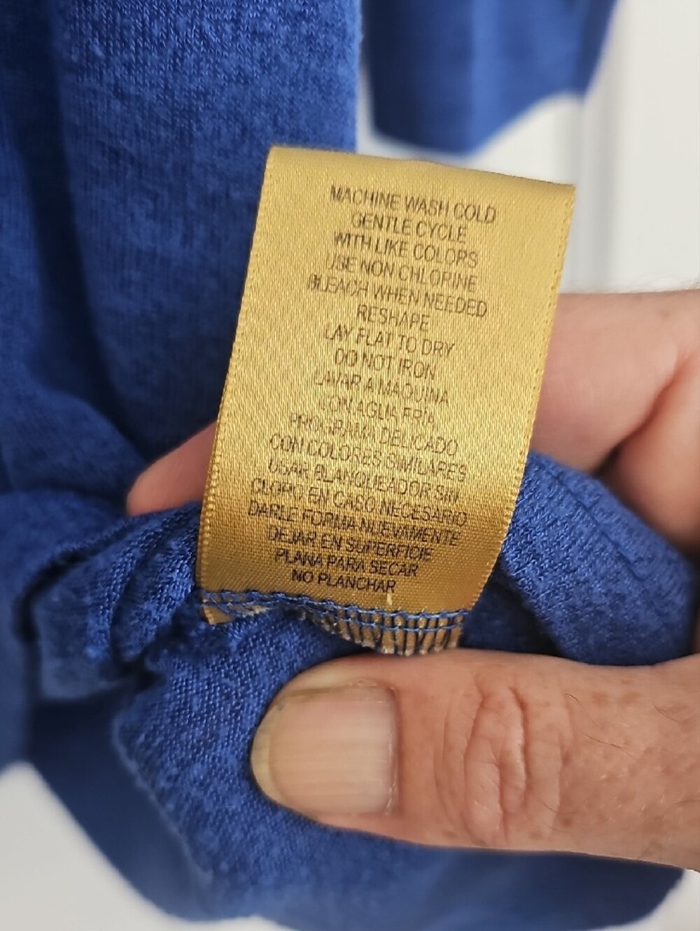 Relaxed Scoop Neck Sweater - Blue - Picture 5 of 6